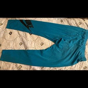 Blue Nike Leggings